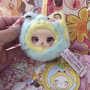 Blue and Yellow Kids Plush Bag Charm